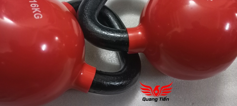 Tạ ấm - tạ bình vôi bọc cao su cao cấp 16 kg Iron Bull nhập khẩu (Giá 1 quả)
