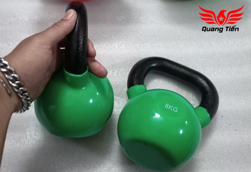 Tạ ấm - tạ bình vôi bọc cao su cao cấp 8 kg Iron Bull nhập khẩu (Giá 1 quả)