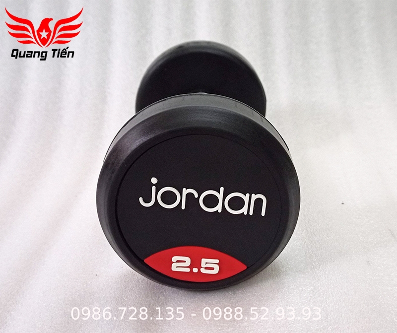 Tạ tay JORDAN cao su cao cấp chính hãng 2,5 kg nhập khẩu QT21 ( giá 1 chiếc )