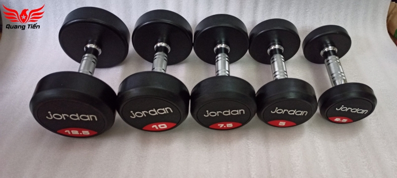 Tạ tay cao su Jordan 10kg cao cấp chính hãng QT21 ( giá 1 chiếc)