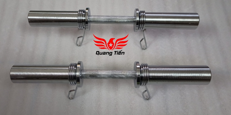 Đòn tạ tay dài 50cm phi 50 hàng nhập khẩu tặng kèm 4 kẹp  dùng cho tạ cao su QT105 (giá 1 chiếc)