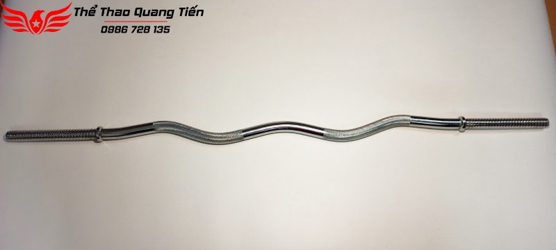 Đòn tạ chữ Z phi 27 mạ crom hàng nhập khẩu siêu đẹp (ốc có chốt) QT-304