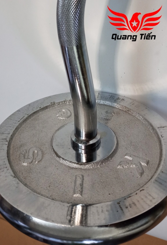 Đòn tạ chữ Z phi 27 mạ crom hàng nhập khẩu siêu đẹp (ốc có chốt) QT-304