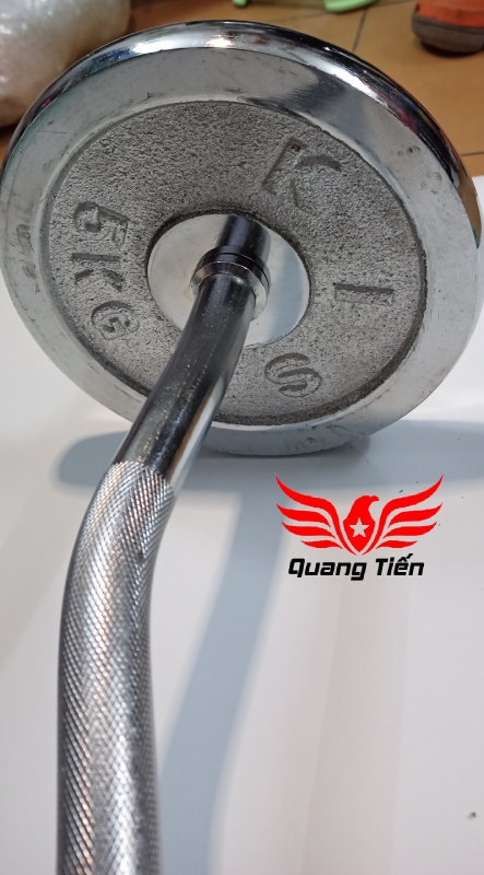 Đòn tạ chữ Z phi 27 mạ crom hàng nhập khẩu siêu đẹp (ốc có chốt) QT-304
