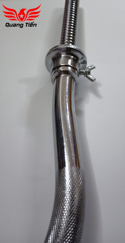 Đòn tạ chữ Z phi 27 mạ crom hàng nhập khẩu siêu đẹp (ốc có chốt) QT-304