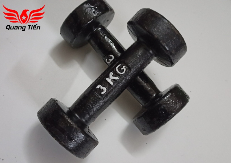 Tạ tay gang đúc loại đẹp 2022 6 kg ( giá 1 quả )