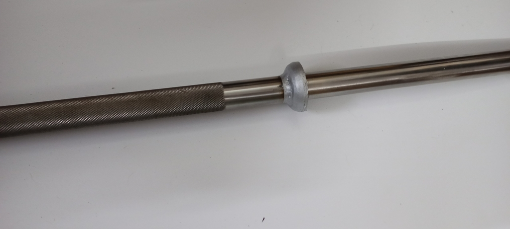 Đòn tạ inox 1,9m inox đầu kẹp (Thanh lý)