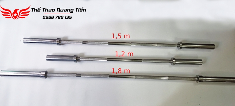 Đòn tạ phi 50 đầu kẹp 1,2m Việt Nam QT305 (Giá 1 chiếc)