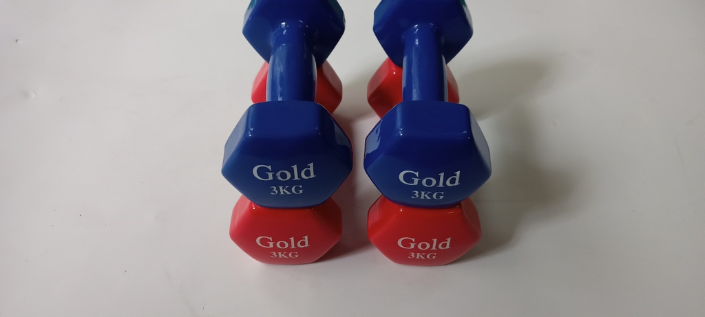 Tạ tay cao su cao cấp 3 kg xanh ( giá 1 chiếc)