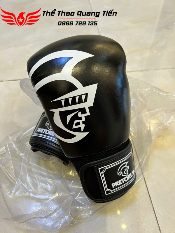 Găng Tay boxing võ thuật Pretorian đen chính hãng