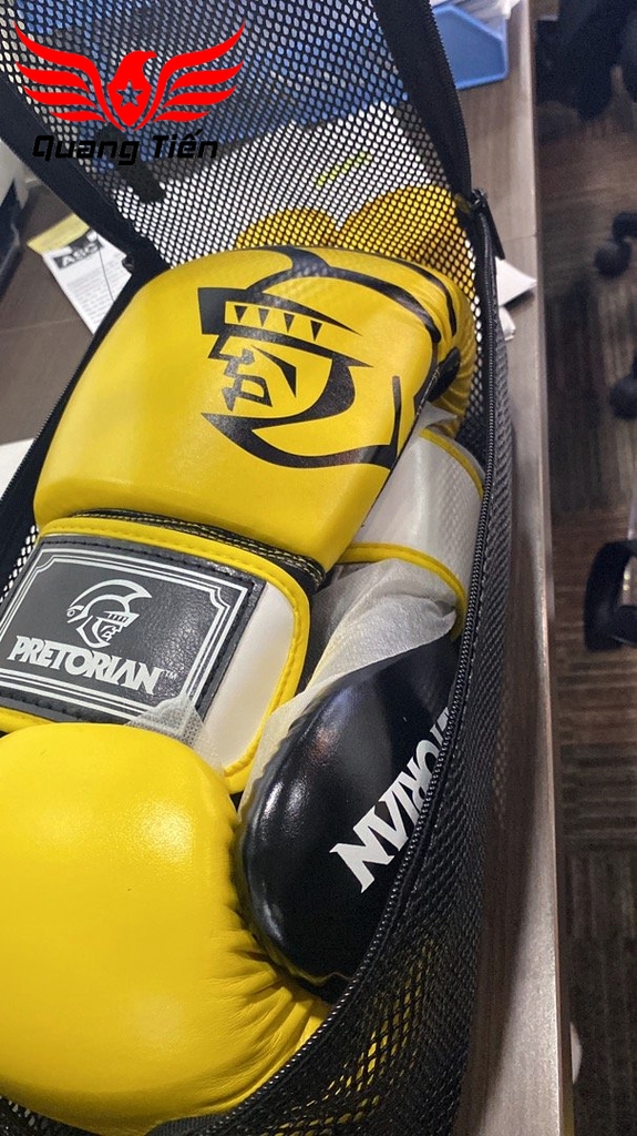 Găng Tay boxing võ thuật Pretorian Vàng Đen chính hãng
