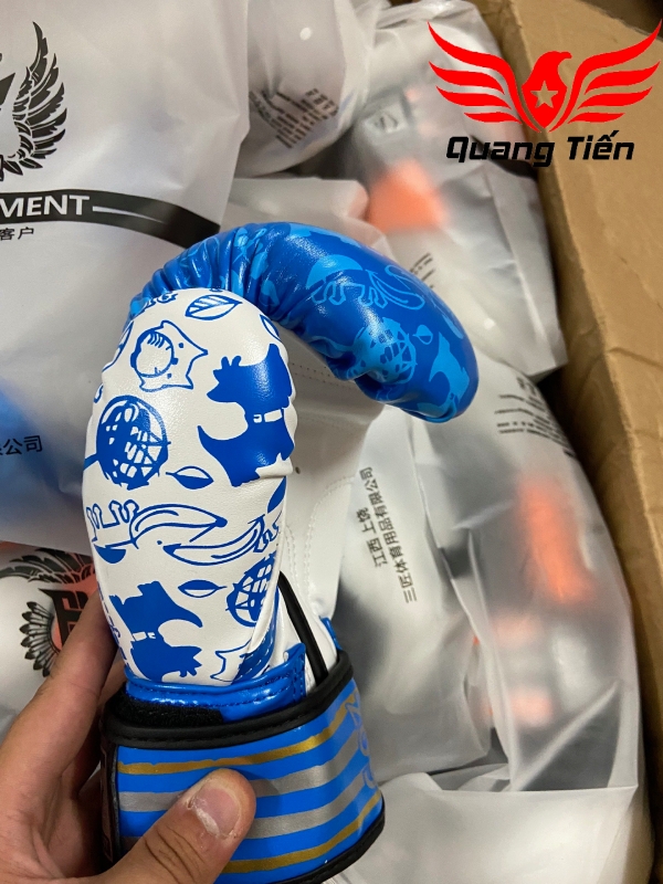 Găng tay boxing mini màu xanh cho trẻ em MTB 6oz 5.0