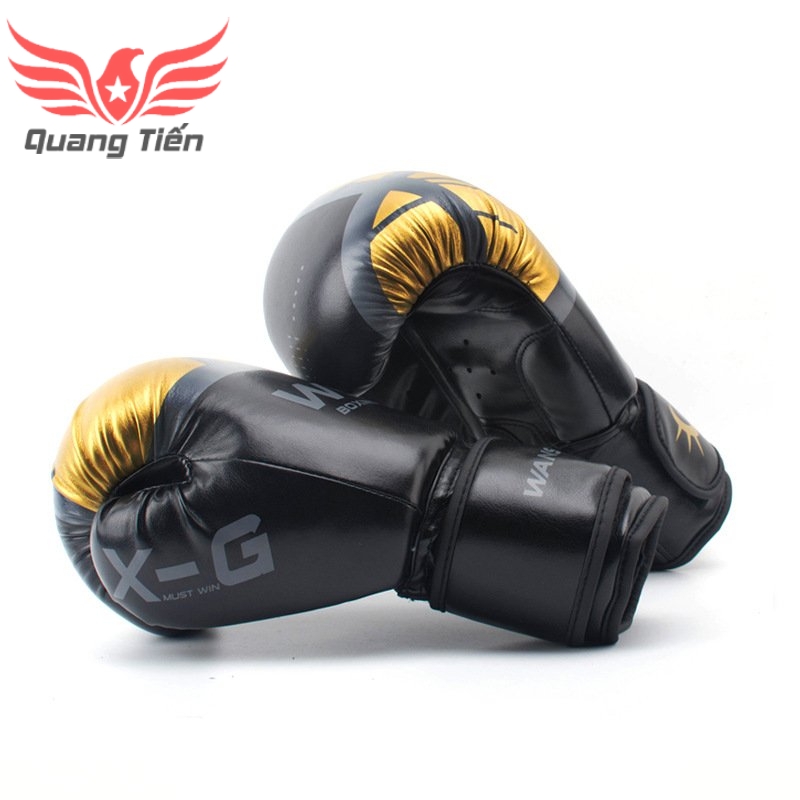 Găng tay boxing WSD chính hãng màu Đen Vàng