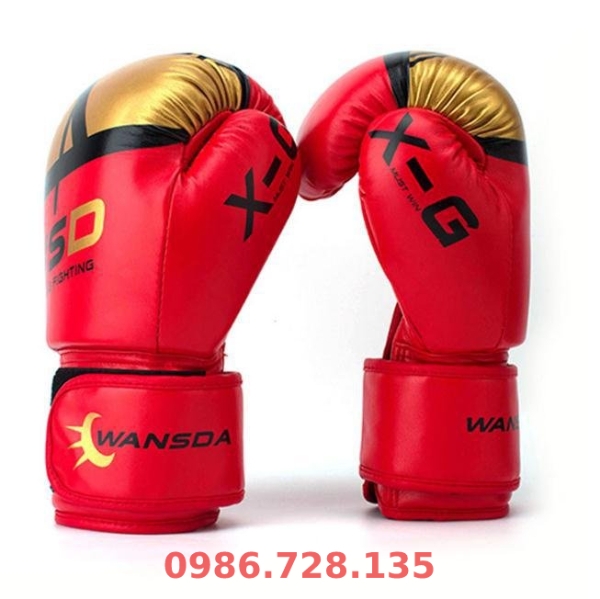 Găng tay boxing WSD chính hãng màu đỏ vàng