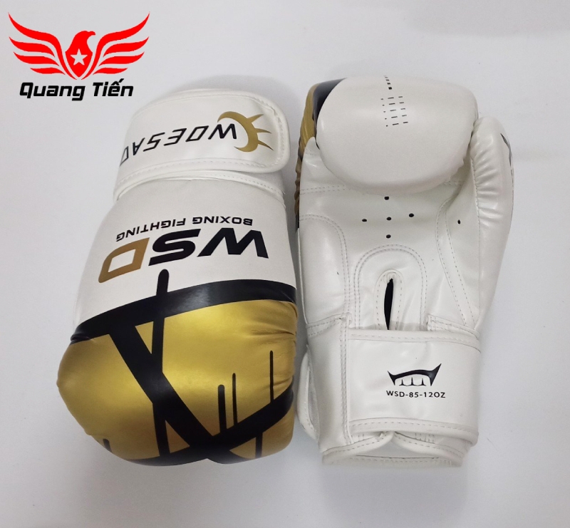 Găng tay boxing WSD chính hãng màu bạch kim