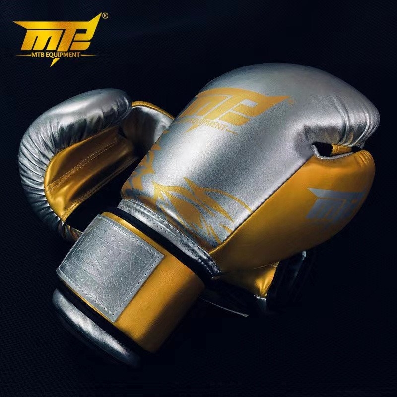 Găng tay boxing MTB new 2026 bạc kim màu Vàng