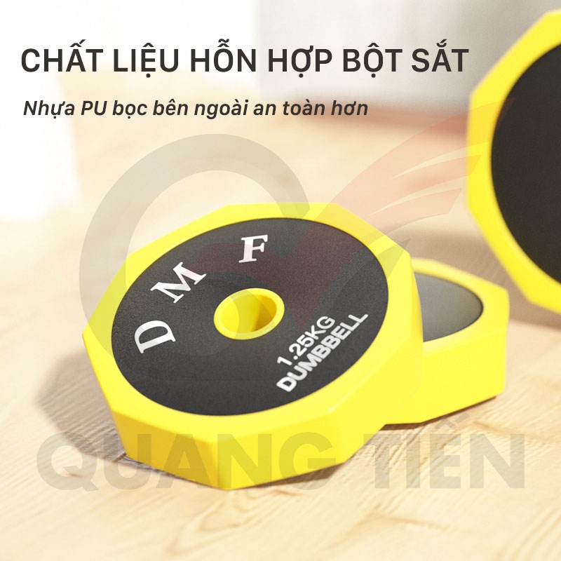 Tạ Tay + Tạ Đẩy kết hợp (2 in 1) chất liệu sắt- Loại 20-30-40KG ver1