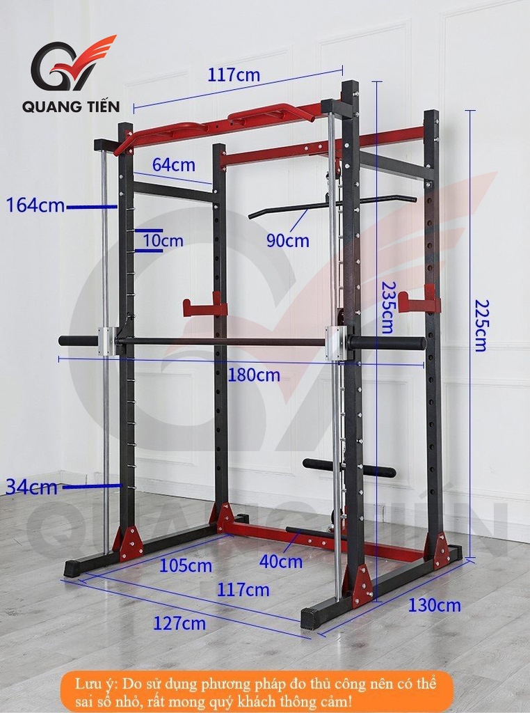 Giàn tạ đa năng Kingbox G04 + kèm ghế ( chưa bao gồm bánh tạ)
