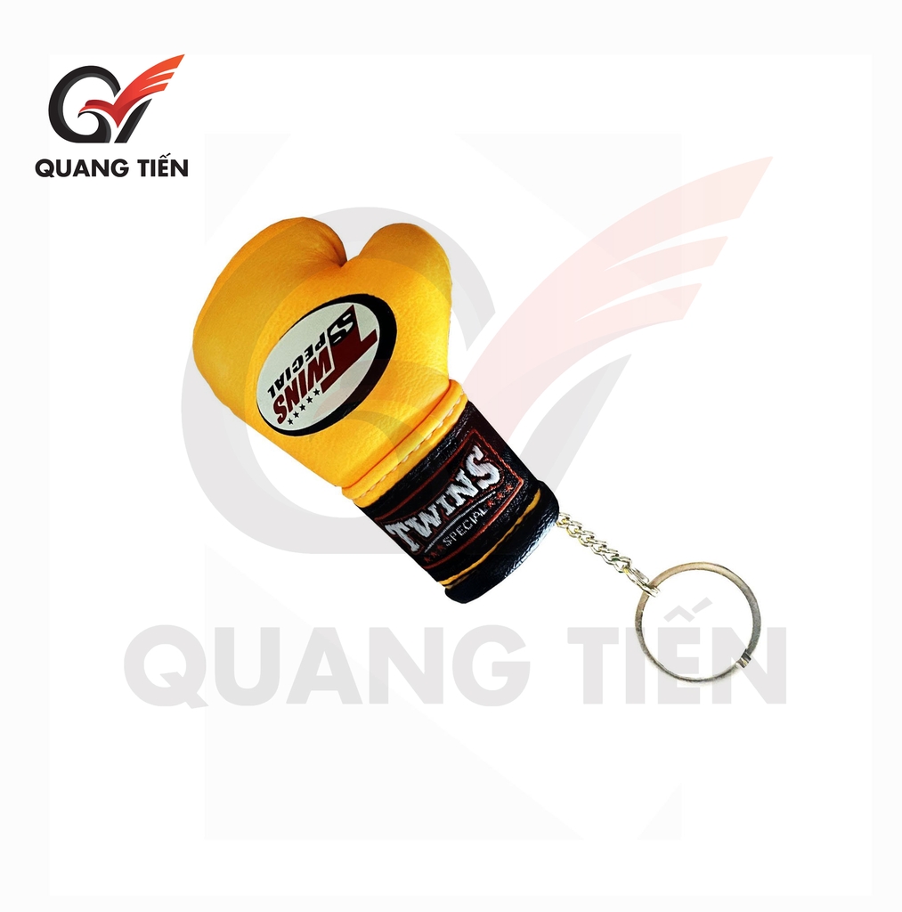 Móc khóa Găng Boxing Twins da bò nhập khẩu Thái Lan