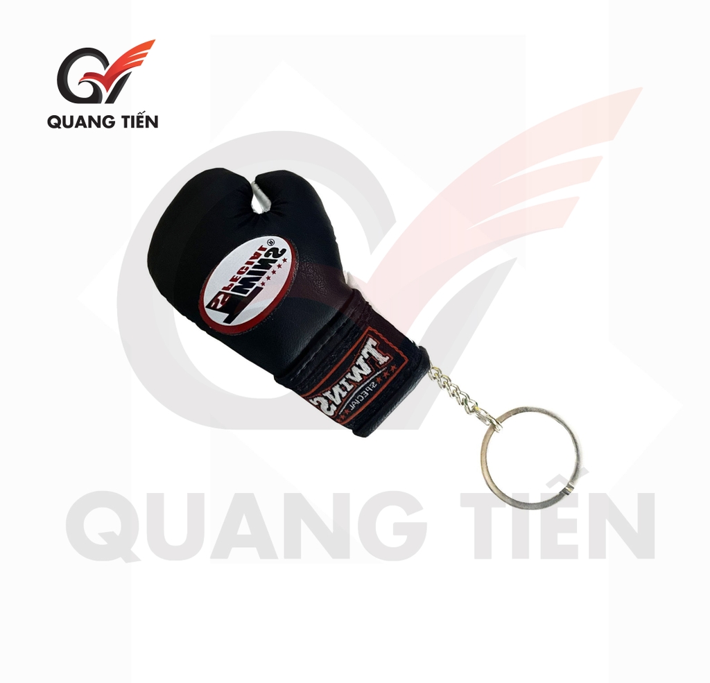 Móc khóa Găng Boxing Twins da bò nhập khẩu Thái Lan