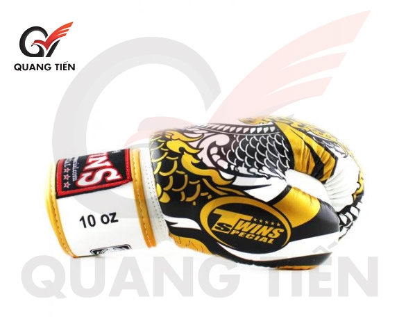 Găng Tay Boxing Twins FBGVL3-52 RỒNG NAGAS GOLD/WHITE