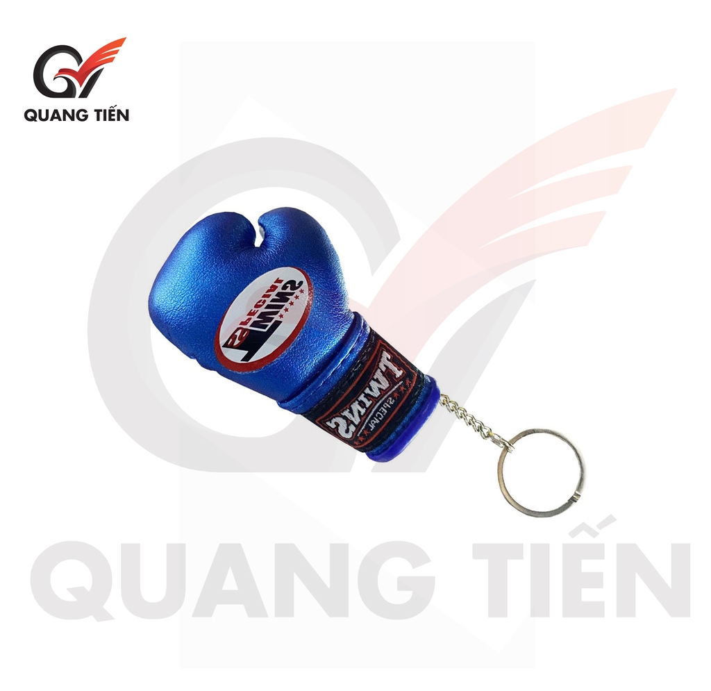 Móc khóa Găng Boxing Twins da bò nhập khẩu Thái Lan
