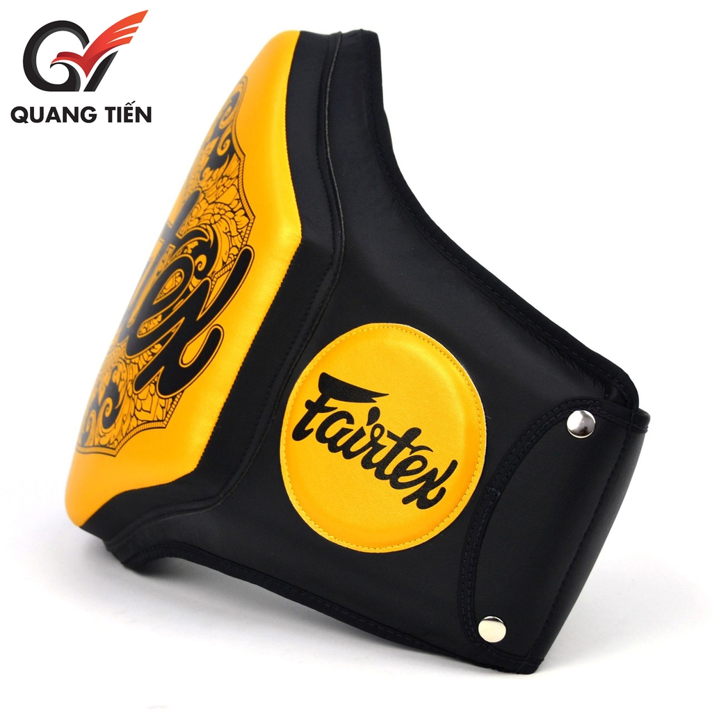 Đích Bụng Fairtex Microfiber Belly Pad cao cấp chính hãng ( đen vàng )