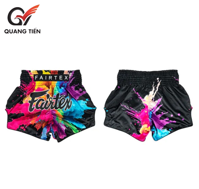 Quần Fairtex Muay Thai Shorts - BS1940 Black Funky Soul