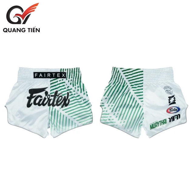 Quần Fairtex Muay Thai Shorts - BS1923 Racer White