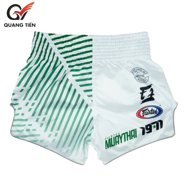 Quần Fairtex Muay Thai Shorts - BS1923 Racer White
