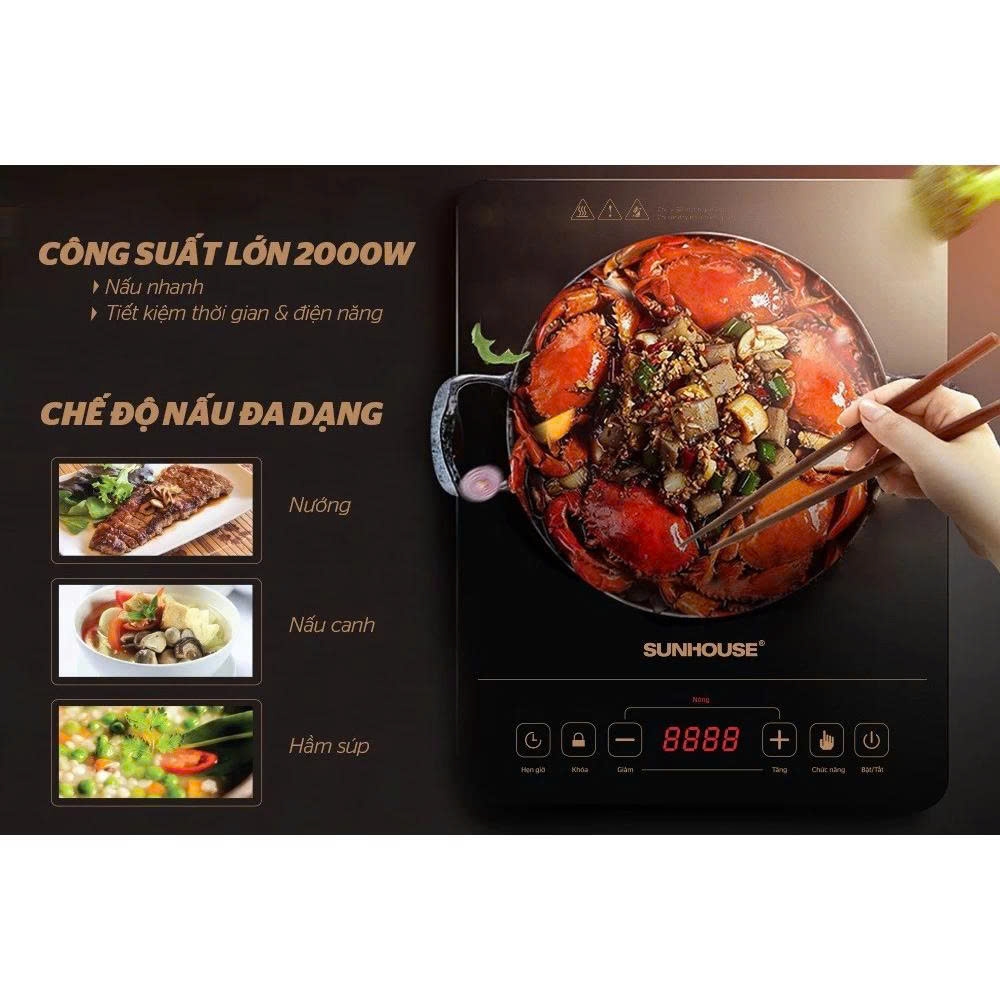 Bếp hồng ngoại cảm ứng Sunhouse SHD6014