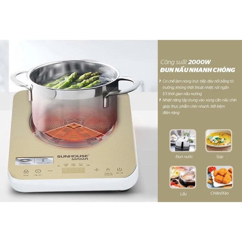 Bếp điện từ cảm ứng Sunhouse Mama SHD6868