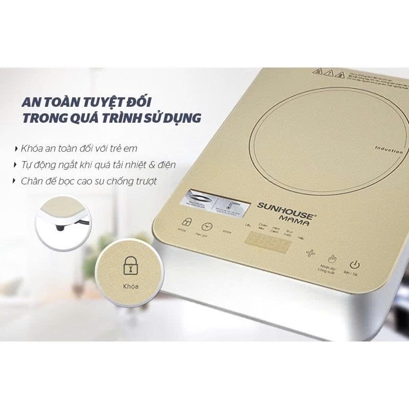 Bếp điện từ cảm ứng Sunhouse Mama SHD6868