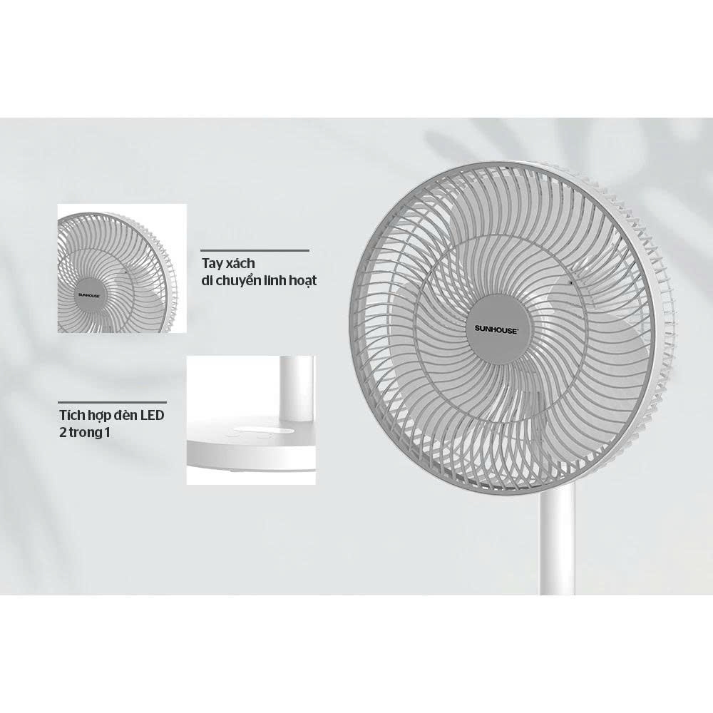 Quạt sạc Sunhouse SHD7115