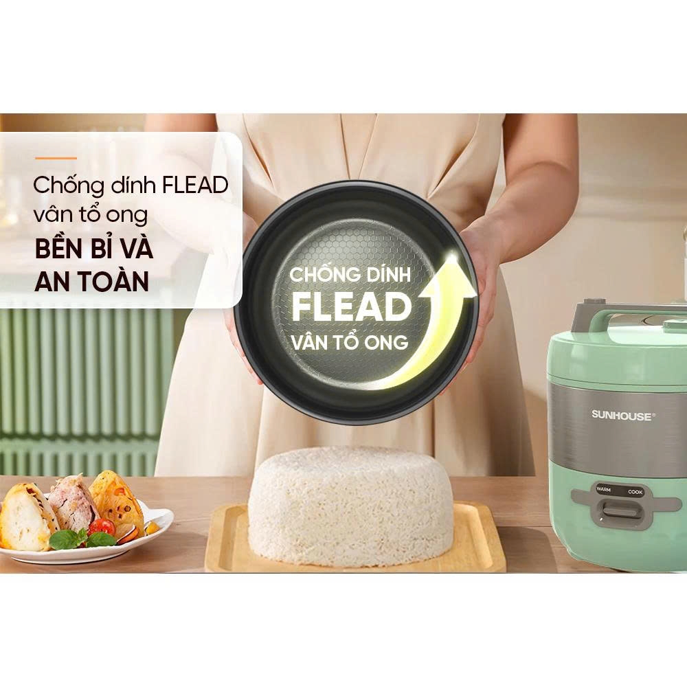 Nồi cơm điện 1.2L Sunhouse SHD8221