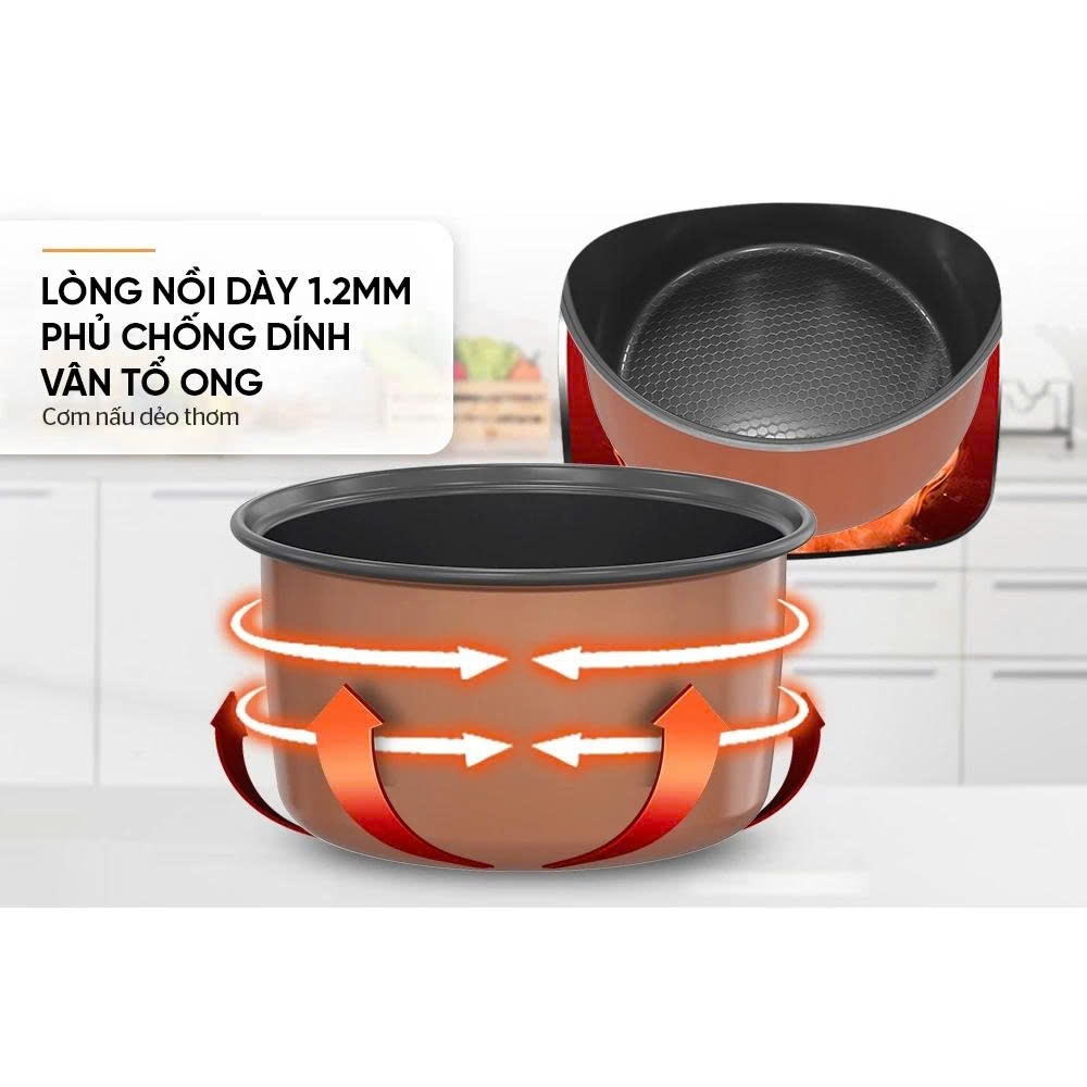 Nồi cơm điện 1.2L Sunhouse SHD8213