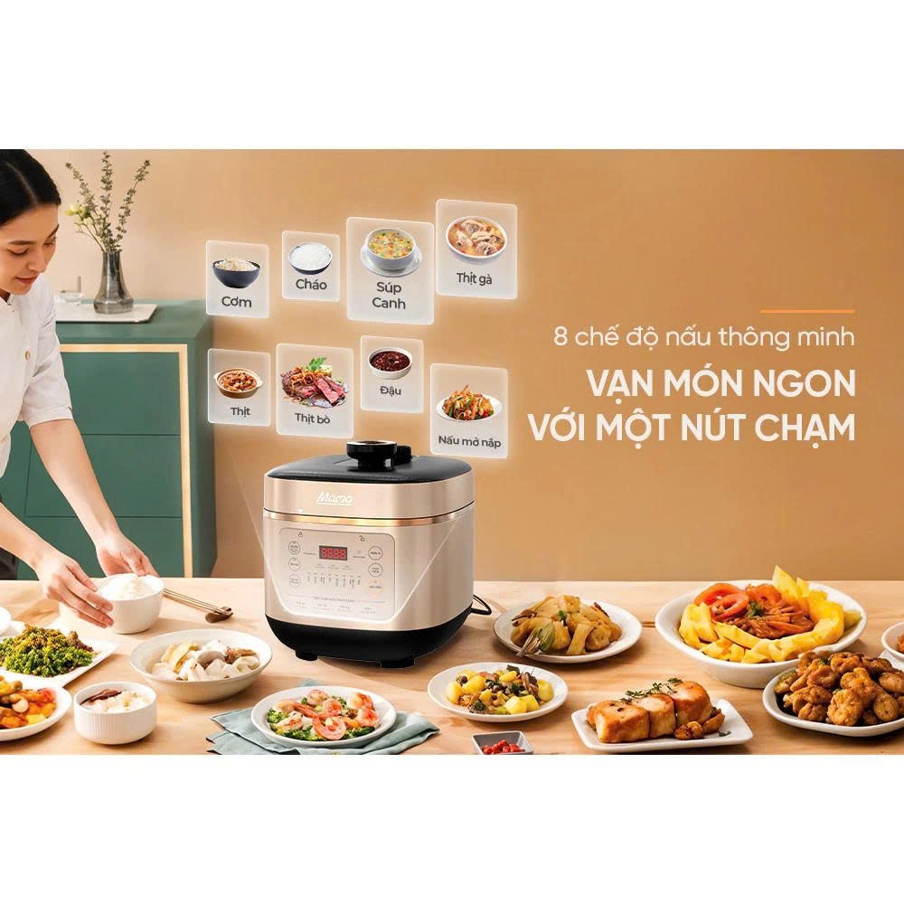 Nồi áp suất điện tử đa năng 6L Sunhouse Mama SHD1670