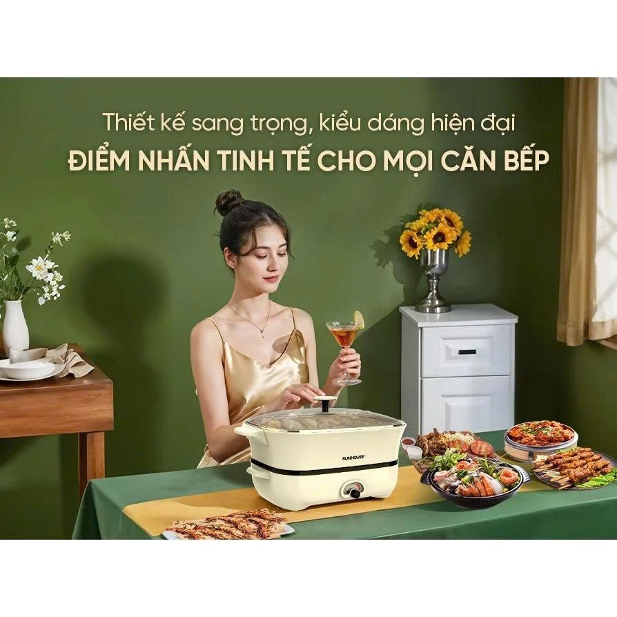 Lẩu điện 6L Sunhouse SHD4560