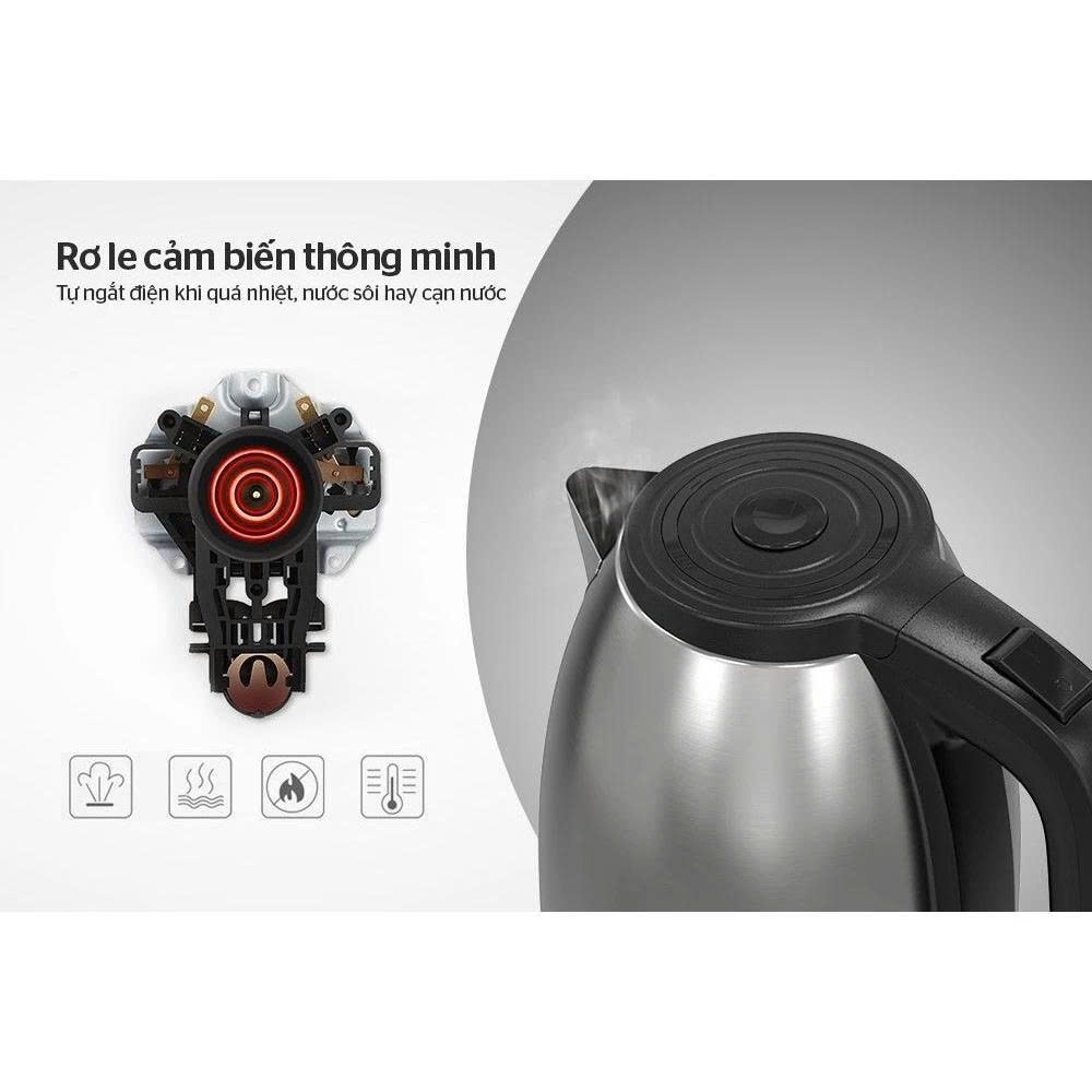 Ấm siêu tốc Inox Sunhouse SHD1183