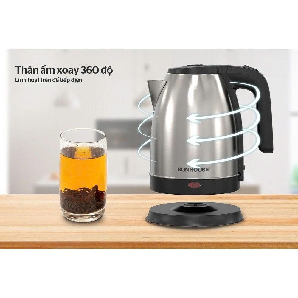 Ấm siêu tốc Inox Sunhouse SHD1183