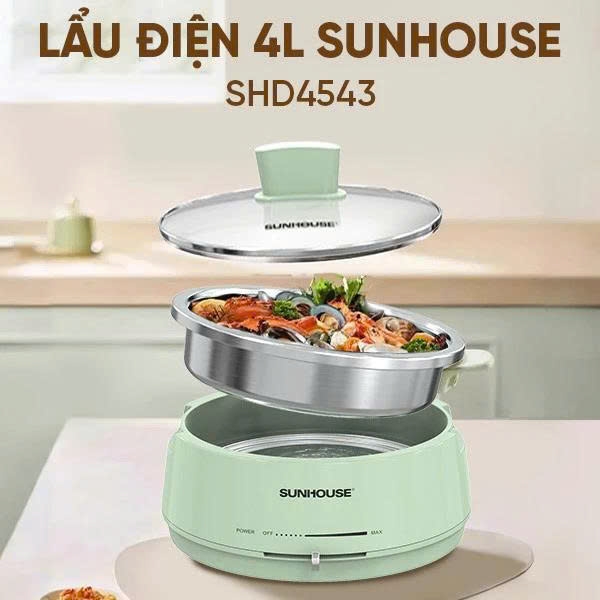 Lẩu điện 4L Sunhouse SHD4543