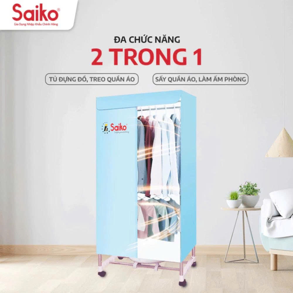 Tủ sấy quần áo saiko cd 1900 Cao cấp chính hãng