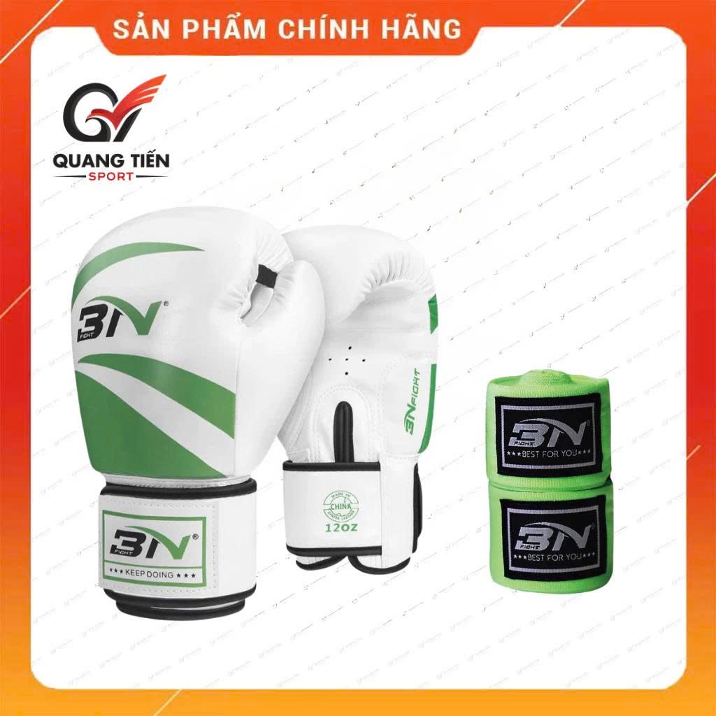 Combo Găng + băng quấn võ thuật đồng màu BN Fight có nhiều màu và size chọn lựa