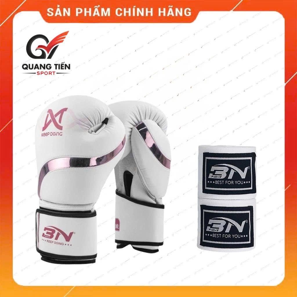 COMBO Găng boxing BN - DNA tặng kèm băng quấn tay BN chính hãng