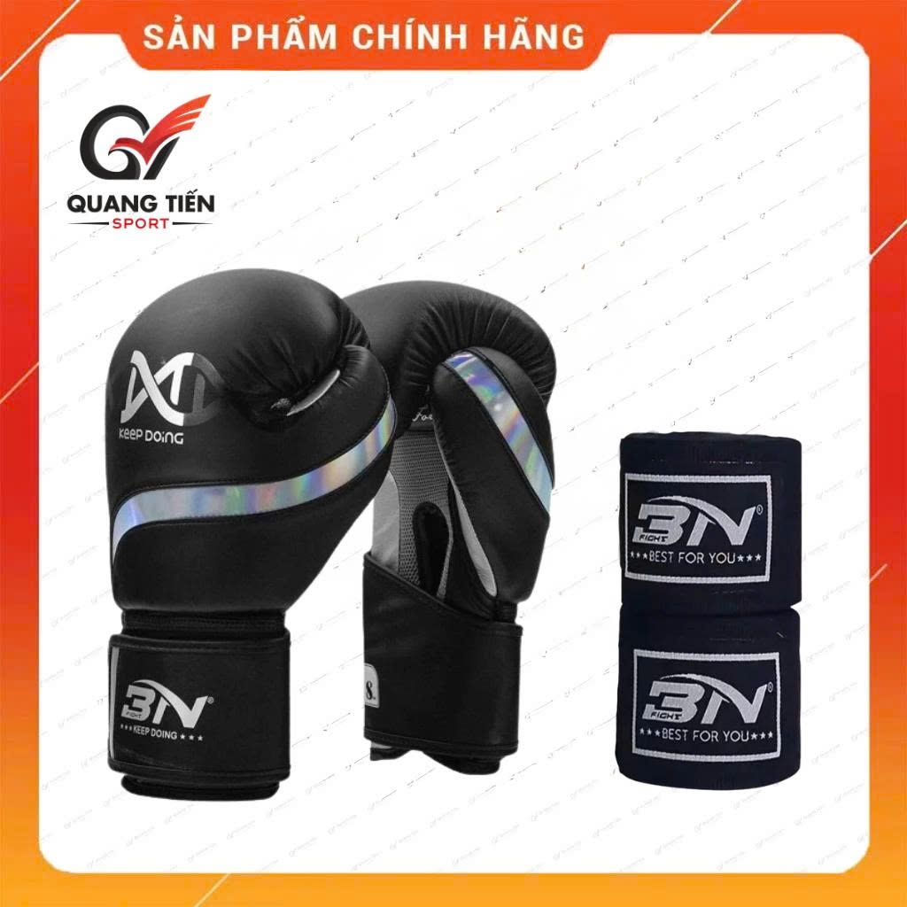 COMBO Găng boxing BN - DNA tặng kèm băng quấn tay BN chính hãng