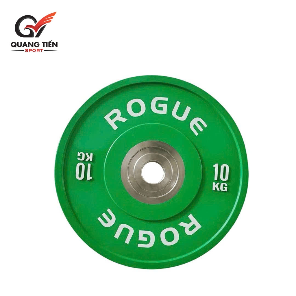 Tạ bánh cao su lõi thép nhỏ ROGUE cao cấp lỗ 50 nhập khẩu (set 5-25kg) (1 đôi bánh)