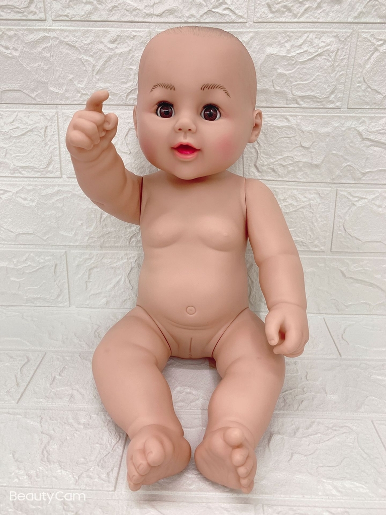 Búp Bê Tái Sinh Nhựa Mềm Mắt Chớp 45cm 18 Inch Reborn Doll Đồ Chơi Cho