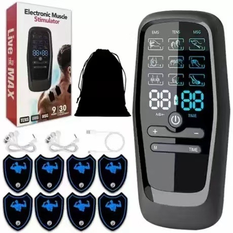 Máy Massage Mini Sạc USB Type C - Châm Cứu, Bấm Huyệt, Xung Điện Toàn Thân Đa Năng - Tặng Kèm 8 Miếng Dán PVN8126