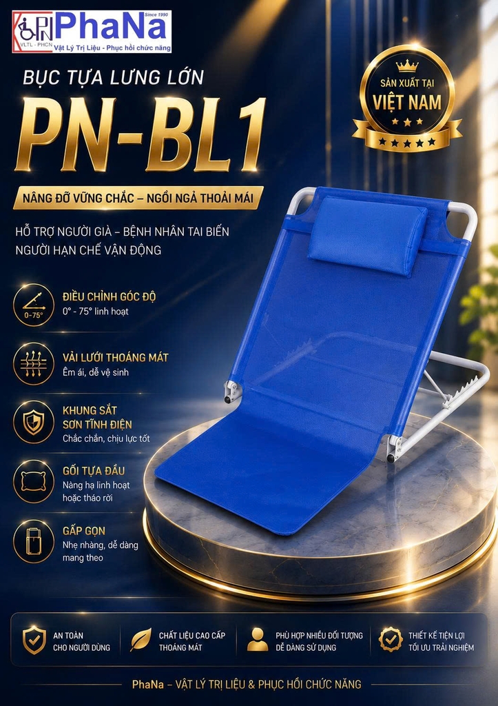BỤC TỰA LƯNG LỚN CÓ TAY PN-BL1T