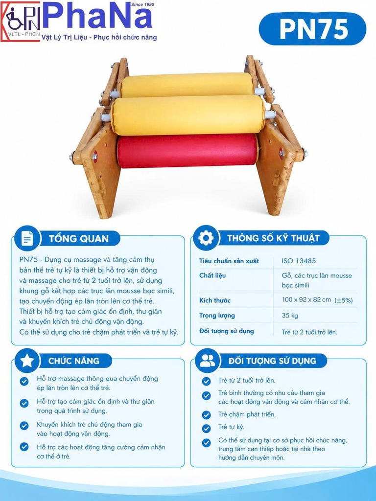PN75 - Dụng cụ massage và tăng cảm thụ bản thể  trẻ tự kỷ